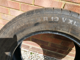 255/55/19 conti sport contact tyre (suv) 