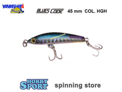BLUES CODE 45 COL. HGH 3 GR SINKING 4.5 CM YAMASHITA MARIA LIGHT SPINNING MARE