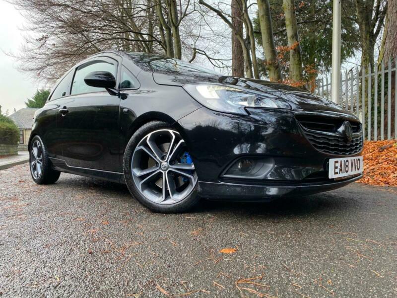 *STUNNING 2018(18)VAUXHALL CORSA 1.4 TURBO(150BHP)BLACK EDITION 3DR