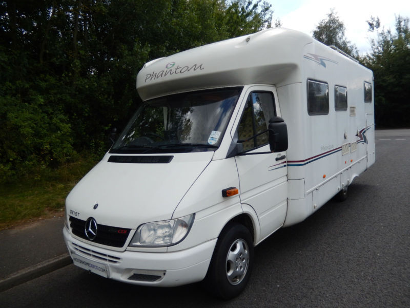 Geist Phantom Mercedes 2.7 automatic 4 Berth Rear Garage Motorhome For