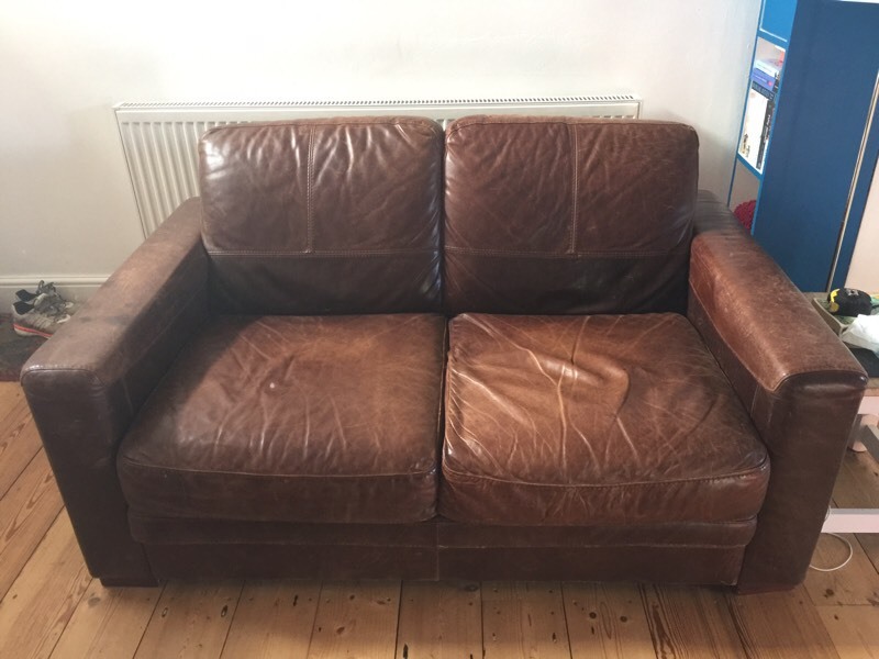Contempo Italian leather sofa & chair in Northwich, Cheshire Gumtree
