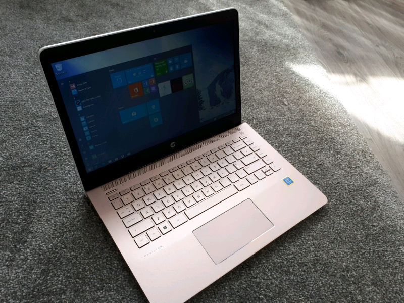 White & Rose Gold HP Pavilion 14" Laptop Windows 10 in Leicester