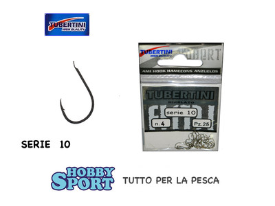 AMI TUBERTINI SERIE 10  -  NICHELATO  SIZE  4 -  BUSTA 25 PZ