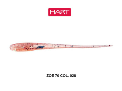 HART ZOE 70  COL 28  UV ORANGE mm 70 SILICONICO ROCK FISHING SPINNING