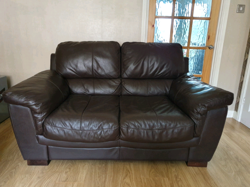 2+3 Seater Dfs Brown leather sofas in Northam, Devon Gumtree