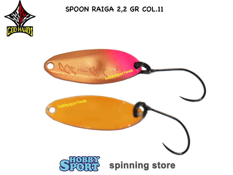 GOD HANDS RAIGA 2,2 GR COL. 11 BRONZE PINK OCRE SPOON AREA TROUT SPINNING