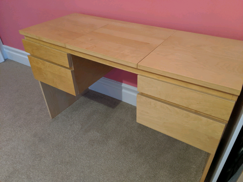 IKEA malm dressing table oak colour with mirror | in Whitley Bay, Tyne