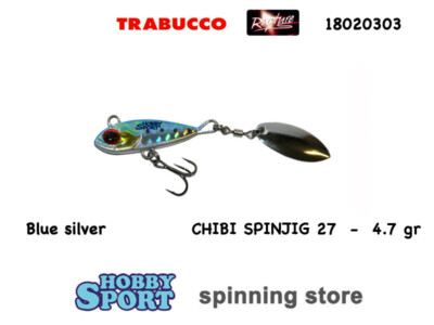 CHIBI SPINJIG  27 RAPTURE 4.7 GR COLORE BLUE SILVER 18020303 TROTA LAGO MARE