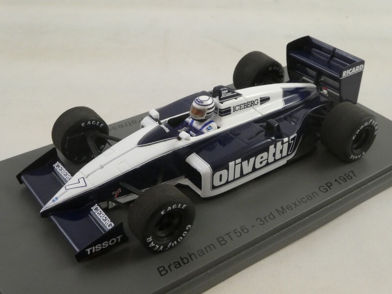 Spark Brabham BT56 #8 Andrea De Cesaris Belgian GP 1987 1/43