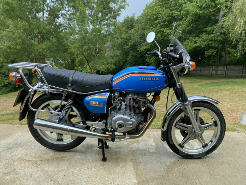 Honda CB400A Hondamatic UK Twin Automatic Clutch less 1981 Blue MOT