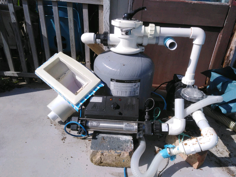 paddling pool filter and heater
