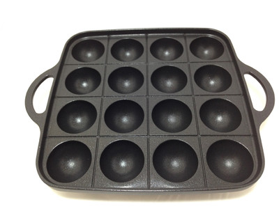 Japanese IWATANI TAKOYAKI Grill pan cooking plate CB-A-TKP 10.2in