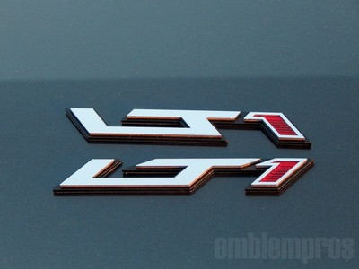 Z51 /'ZR1/' MIRROR STAINLESS STEEL /& ACRYLIC EMBLEM BADGE C5 C6 C7
