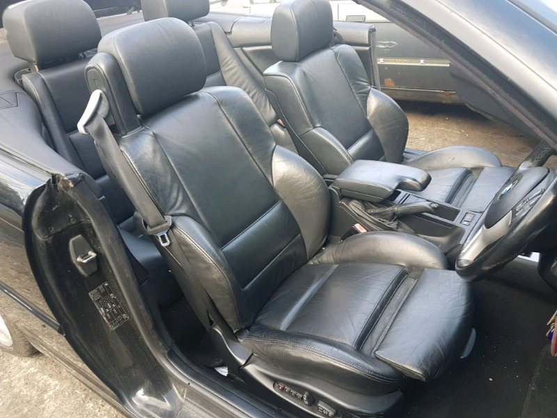 BMW e46 convertible m sport black leather seats with door cards in