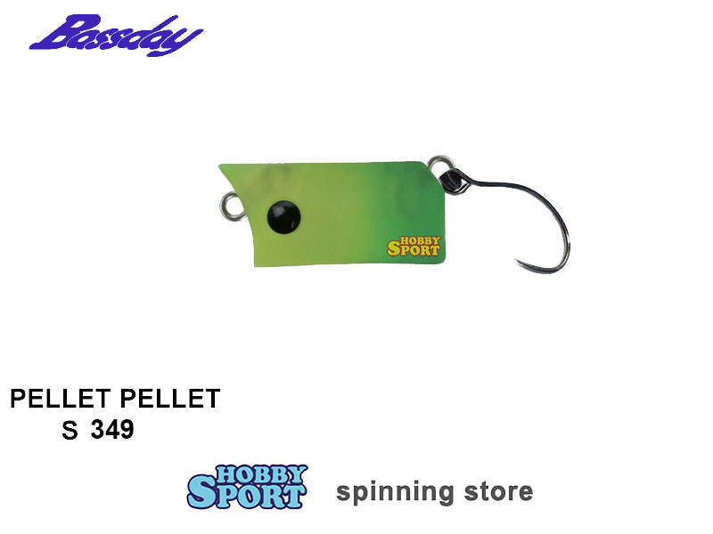 BASSDAY PELLET PELLET S 2,4 GR COLORE 349 VERDE 20 MM TROUT AREA LIGHT SPIN
