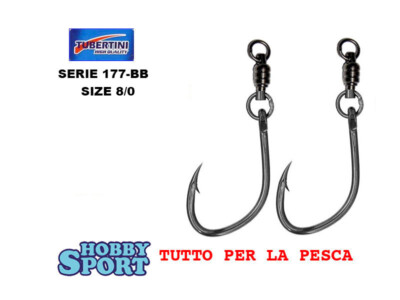 AMI BIG GAME SERIE 177 BB 8/0 TUBERTINI OFF SHORE CON GIRELLA A CUSCINETTO 2 PZ