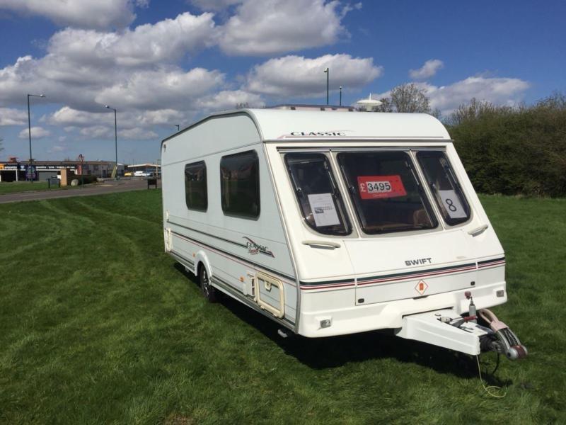 (8) 2000 SWIFT CLASSIC 4 BERTH SINGLE AXLE TOURING CARAVAN