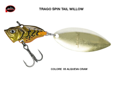 MOLIX TRAGO SPIN TAIL WILLOW 3/8 oz COLORE 05 ALQUEVA CRAW 10.5 GR  SPINNING