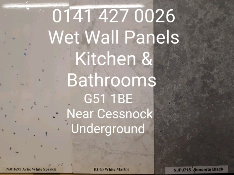 Wet Wall Panels 4 Pack 2.7m x 1m In Total in Ibrox, Glasgow Gumtree