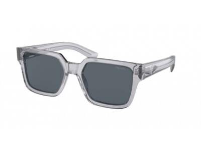 Pre-owned Prada Sunglasses Pr 03zs U430a9 Transparent Gray Blue Man