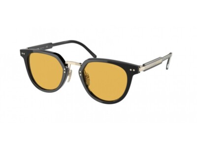 Pre-owned Prada Sunglasses Pr 17ys Aav07m Black Yellow Man