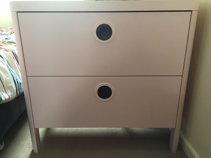 Ikea Busunge pale pink chest of drawers in Norwich, Norfolk Gumtree