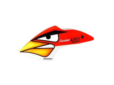 Airbrush Fibreglass Red Bird Canopy - BLADE FUSION 180 Smart : MH-F18S080RB