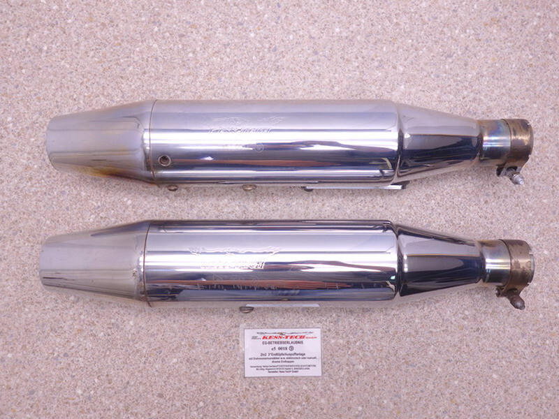 Kesstech Auspuff End DÃ¤Mpfer Harley Softail Deluxe Cross Bones Exhaust Muffler