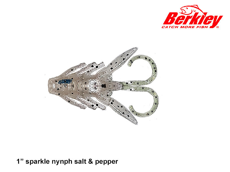 BERKLEY POWERBAIT SPARKLE NYMPH 1" NINFA SALE & PEPE SPINNING FIUME LAGO 12 PZ