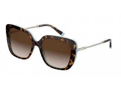 Pre-owned Tiffany & Co Brand Tiffany Sunglasses Tf4177 81343b Havana Brown Woman