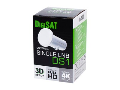 DIGISAT SINGLE LNB DS1 UNIVERSAL single 0.1dB SATELLITE DISH POLSAT NC+ SKY