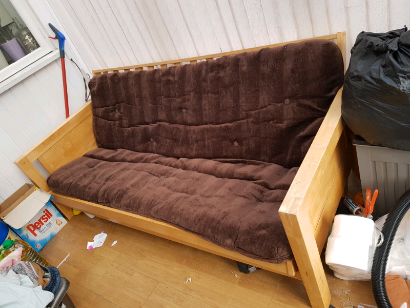 Wooden Sofa Bed in Witton, West Midlands Gumtree