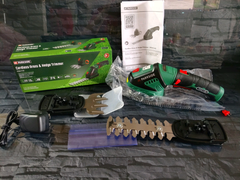 NEW Parkside 2IN1 Cordless Grass Hedge Trimmer Cutter Shear in