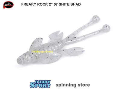 MOLIX FREAKY ROCK 2'' COLORE 07 WHITE SHAD ULTRA LIGHT SPINNING CONF 8 PZ