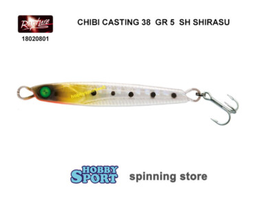 CHIBI CASTING 38 RAPTURE 5 GR COL SR SHIRASU 18020801 SPINNING LAGO TROTA MARE