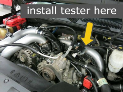 DURAMAX 6.6L Turbo Boost Leak Tester - BILLET ALUM- HIGH BOOST 60 PSI Comp Fitting M Type Shop Pro Kit 5 Ft Extension Line Air Regulated Fits Lb7 Lly Lbz Lmm Lml L5p