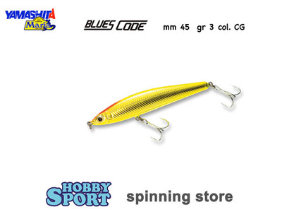 BLUES CODE 45 COL. CG  3 GR SINKING 4.5 CM YAMASHITA MARIA LIGHT SPINNING MARE