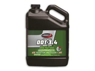 JOHNSEN'S  PREMIUM SYNTHETIC DOT 3 & 4 BRAKE FLUID - 5034 - 1 GALLON