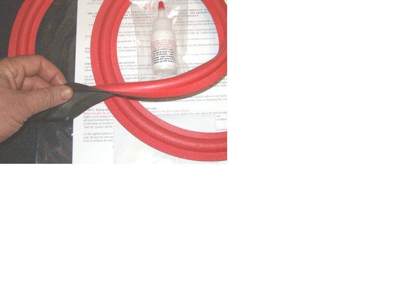 Cerwin Vega  D7, DX7, CVT12, DXW12 - 12" Speaker Foam Surround Woofer Repair Kit