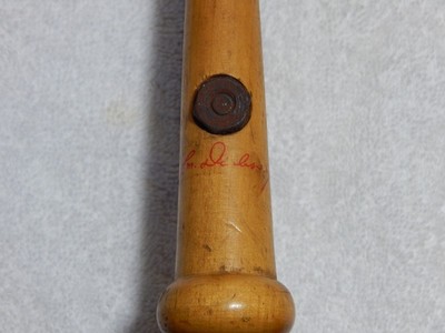 Vintage LM Dickson clay pigeon skeet target shooting hand thrower wood handle