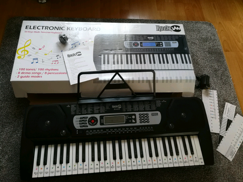 RockJam 54Key Portable Digital Piano Keyboard in Loughborough