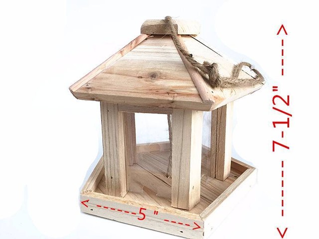 WOODEN BIRD FEEDER-Brand New Other Home &amp; Garden 