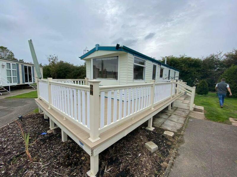 Caravan for sale with decking by the sea/beach NR. Ingoldmells