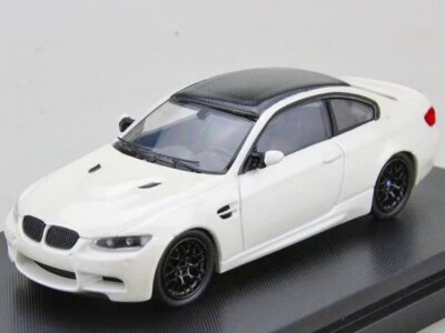 1/43　ミニカー　BMW M3 Coupe　 (E92) ホワイト 1:43 BMW M3 Coupe E92 Dealer Custom Mini Car White Carbon
