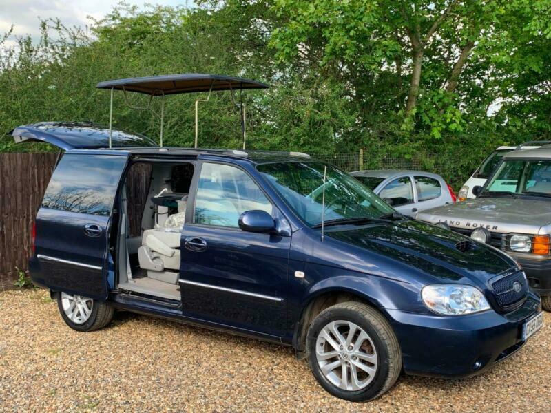 LEFT HAND DRIVE 2005 [55] KIA SEDONA / CARNIVAL 2 CAMPER 2.9 MANUAL LHD