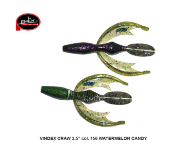 MOLIX VINDEX CRAW 3,5" COL. 156 WATERMELON CANDY SILICONICHE SPINNING BLACK BASS