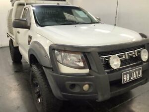 2014 Ford Ranger PX XL 3.2 (4x4) White 6 Speed Manual Cab Chassis