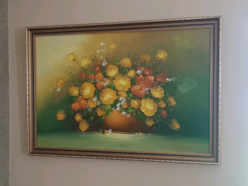 Signed R. Thomas Oil Canvas painting in Colinton, Edinburgh Gumtree