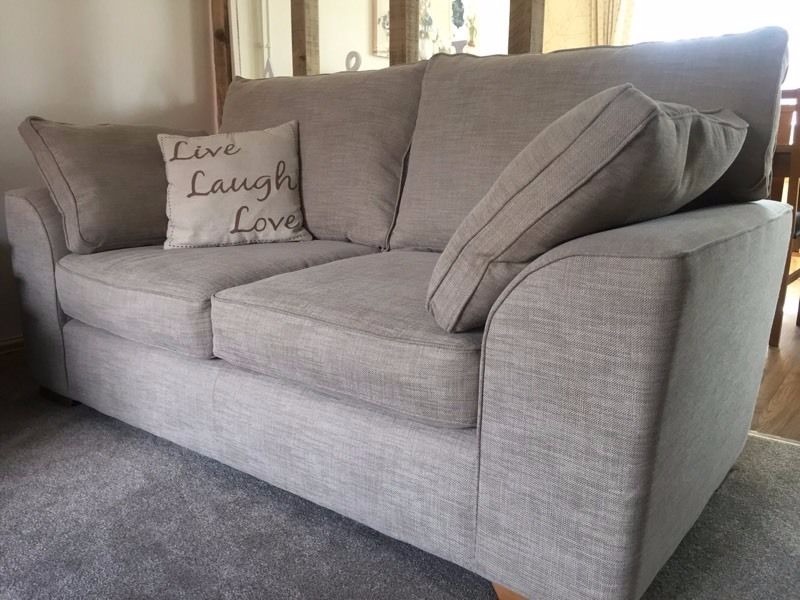 Next Stamford 2 Seater Sofa (Medium) Light Grey Excellent Condition