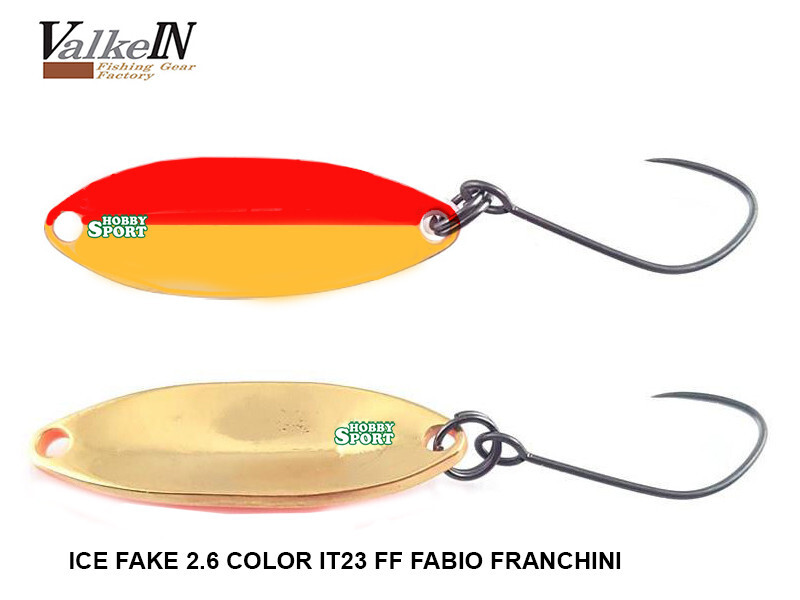 VALKEIN SPOON ICE FAKE 2,6 GR  ITALIAN COLOR IT 23GC  JAPAN TROUT AREA SPIN